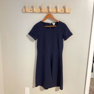 J Crew A line navy dress